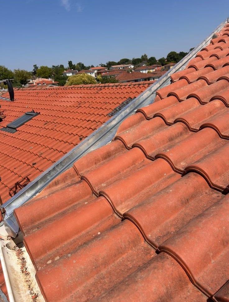 Toiture terminée après reprise de la rive à Toulouse